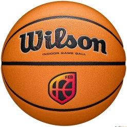 Wilson Balón baloncesto Evo NXT FIBA Game Ball FEB | Talla 6| Baloncesto|Baloncesto