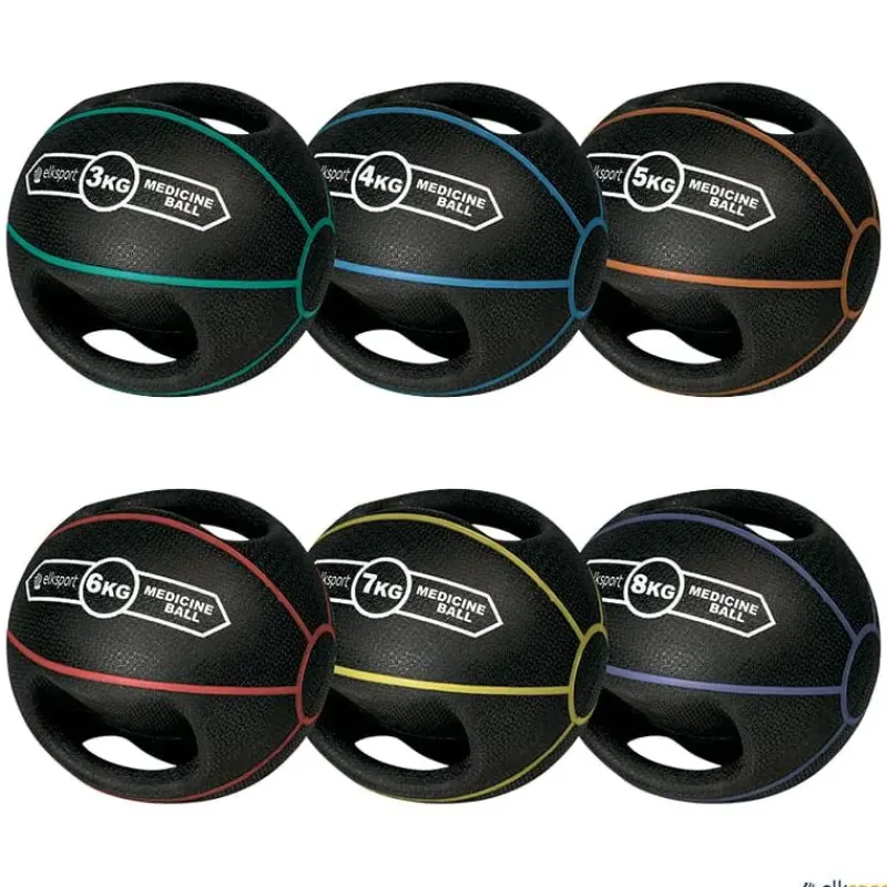 Elk Sport Balón medicinal con asas Premium| Balones Medicinales|Balones