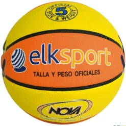 Elk Sport Nova Balón minibasket manos dibujadas Nova  | Talla 5| Balones Iniciación Baloncesto|Baloncesto