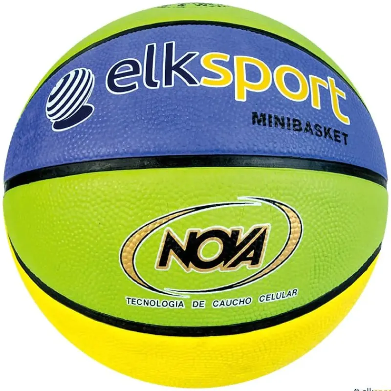 Elk Sport Nova Balón minibasket Nova Tricolor | Talla 5| Baloncesto|Baloncesto