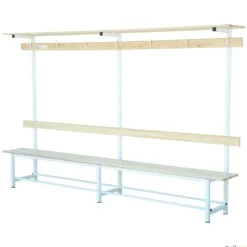 Elk Sport Banco madera con respaldo y plataforma| Vestuario