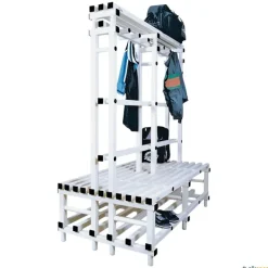 Elk Sport Banco vestuario piscina doble con perchero y repisa| Vestuario|Vestuario