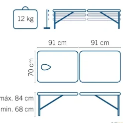 Camilla plegable sin respaldo| Medicina Deportiva|Camillas