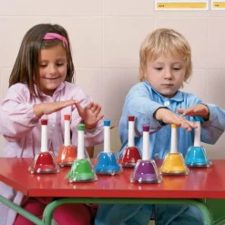 Campanitas musicales con mango (8 unidades)| Música Y Actividades Expresivas|Instrumentos Musicales