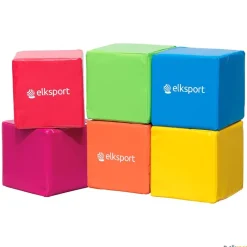 Elk Sport Cubo de espuma forrada cosida| Formas Geométricas De Espuma|Figuras Espuma Psicomotricidad