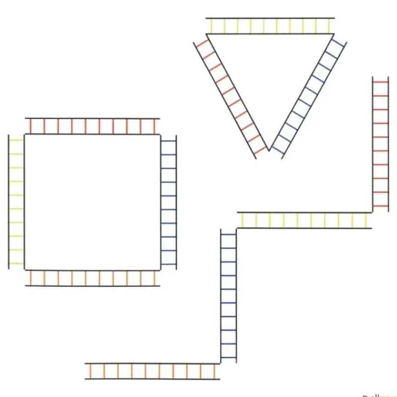 Elk Sport Escalera cuádruple de velocidad - agilidad| Escaleras De Velocidad|Velocidad / Agilidad