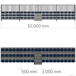 Grada desmontable estándar| Gradas