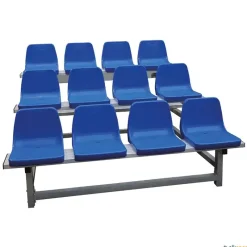 Grada móvil aluminio con asientos| Gradas|Equipamiento Piscina