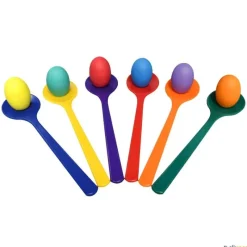 Elk Sport Huevos y cucharas (6 unidades)| Juegos Clásicos|Equilibrio