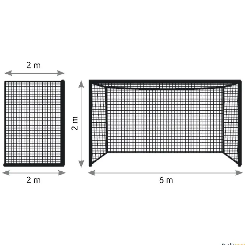 León de Oro Juego 2 redes fútbol 7 cajón | Poliéster| Fútbol|Fútbol