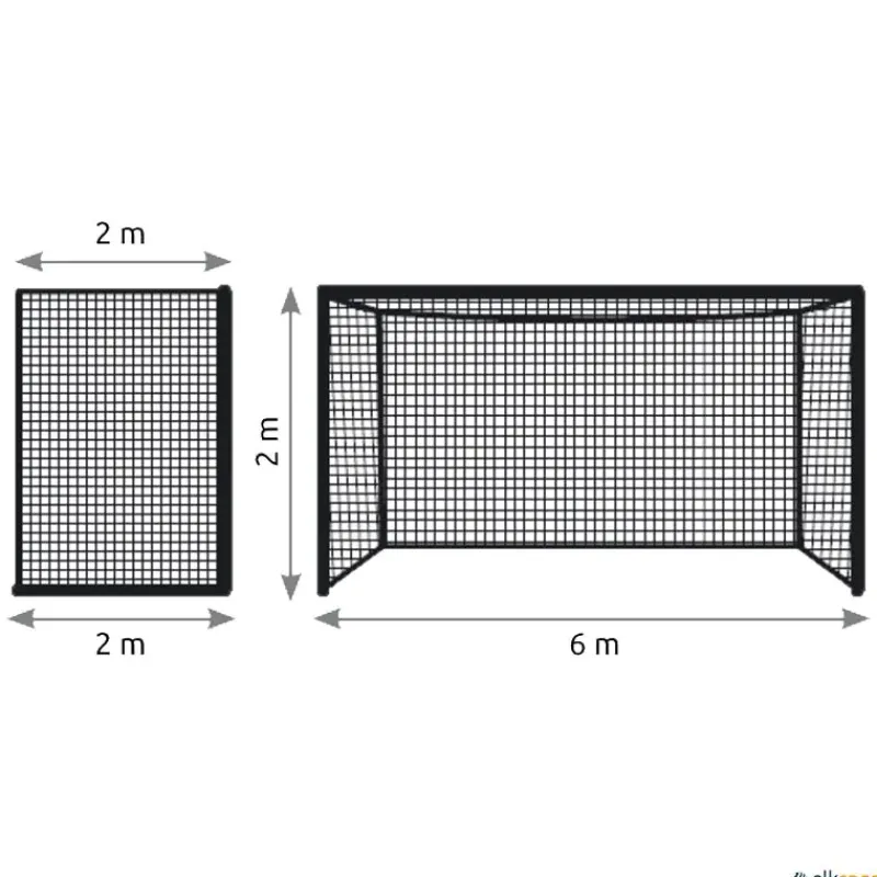 León de Oro Juego 2 redes fútbol 7 cajón | Polipropileno| Fútbol|Fútbol
