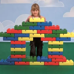 Italveneta Didattica Mega ladrillos (40 unidades)| Motricidad Fina|Arquitectura Infantil