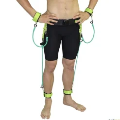 Mosquetón asimétrico acero inoxidable  | Kit resistencia acuático| Entrenamiento Natación|Natación