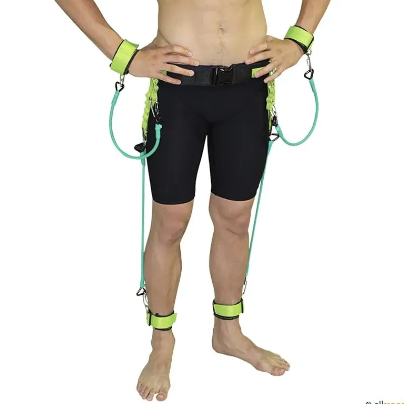 Mosquetón asimétrico acero inoxidable | Kit resistencia acuático| Entrenamiento Natación|Natación