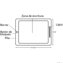 Playmaker LCD Pizarra táctica fútbol 20''| Pizarras Tácticas Deportivas