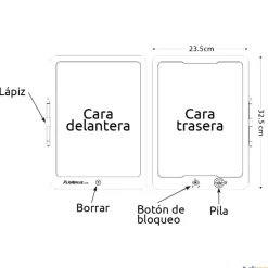 Playmaker LCD Pizarra táctica rugby 14''| Pizarras Tácticas Deportivas|Rúgby