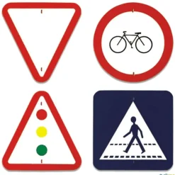 Señales de tráfico complementarias (4 unidades)| Psicomotricidad|Señalítica