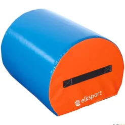 Elk Sport Semicilindro estabilizado de espuma forrada cosida| Formas Geométricas De Espuma|Módulos Gimnásticos
