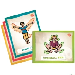 Tarjetas del profesor de posturas PedaYoga| PedaYoga