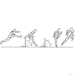 Elk Sport Valla retornable PVC| Vallas Y Obstáculos|Atletismo