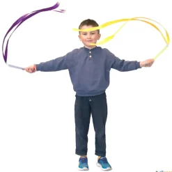 Elk Sport Varitas de cinta arcoíris (6 unidades)| Música Y Actividades Expresivas|Expresión Corporal